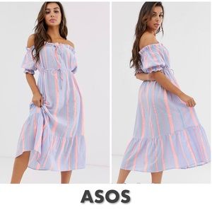 ASOS Off Shoulder Maxi Beach Dress Size US 2